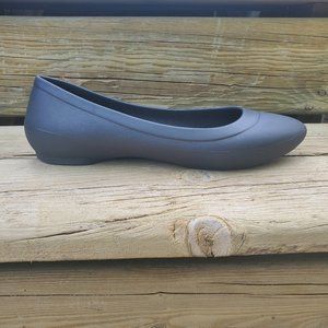 Like New Women's Crocs Lina Ballet Flats Gray (10)